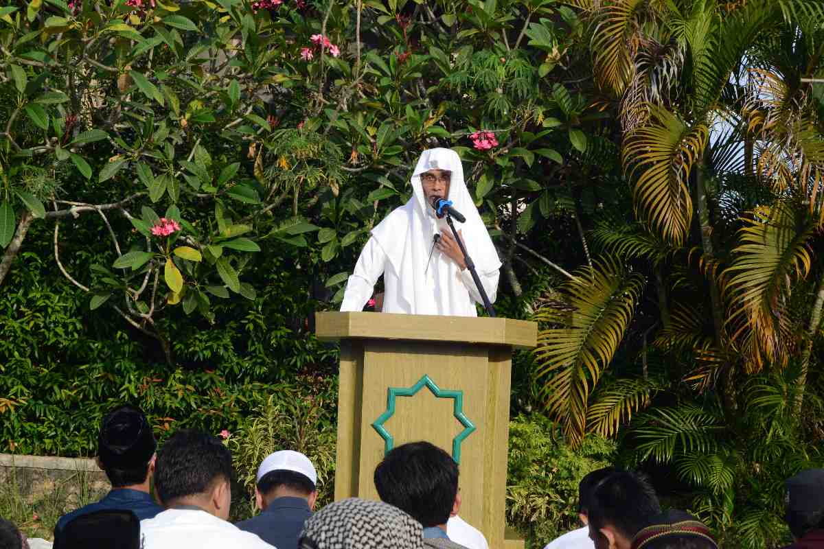 Kebersamaan Idul Fitri di Lapangan Pondok Abdul Dhohir
